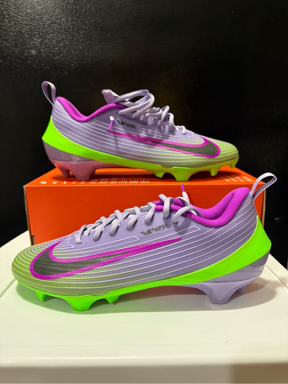 Size 10 Nike Vapor Speed 3 NRG Football Cleats Hydrangea Green HJ4572-500